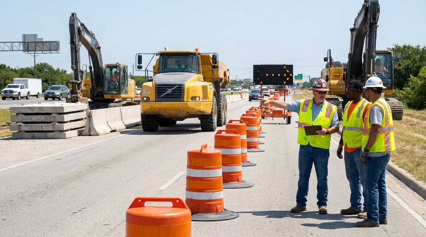 Central Texas Highway Work Zones